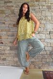 Veronica Embroidered Tank Washed Soft Ochre